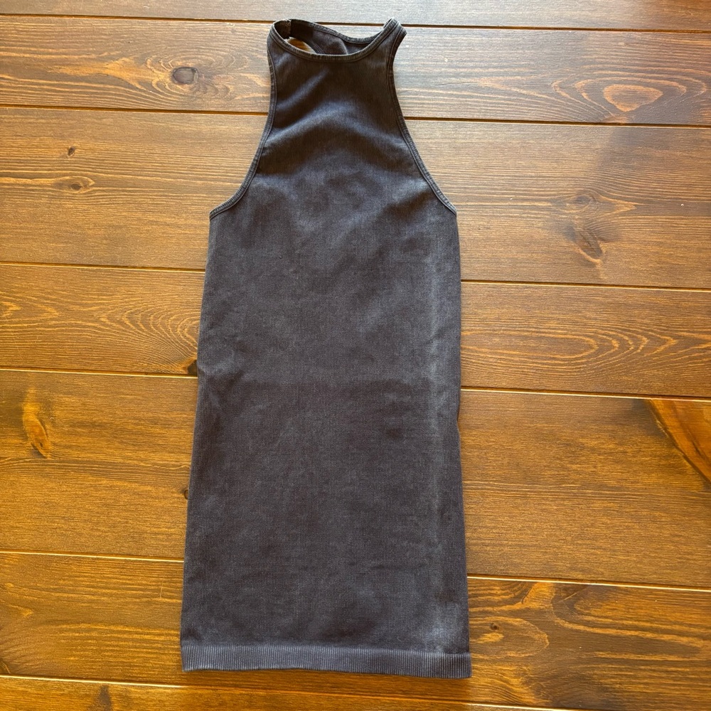 Free People Movement Seamless Racerback Racing Heart Tank | Washed Black |XS/S - Picture 3 of 7